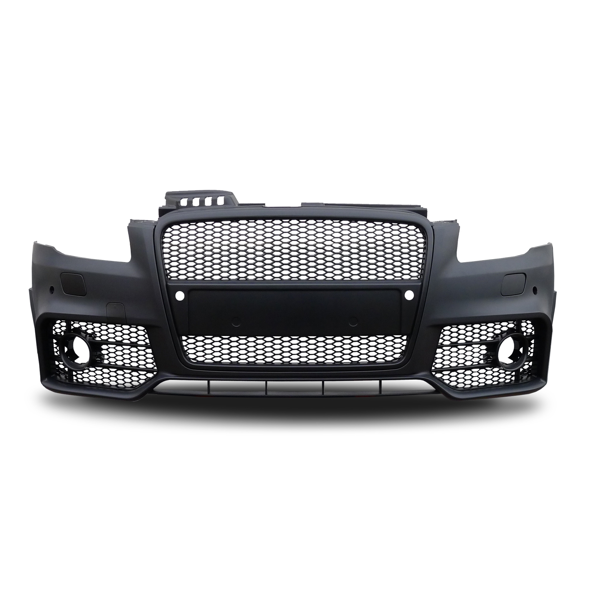 Audi Front bumper in sports design incl. honeycomb grille and fog lights suitable for A4 8E (B7) year 11.2004-03.2008