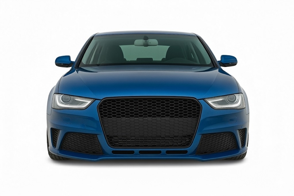 Audi Front bumper in sports design incl. honeycomb grille