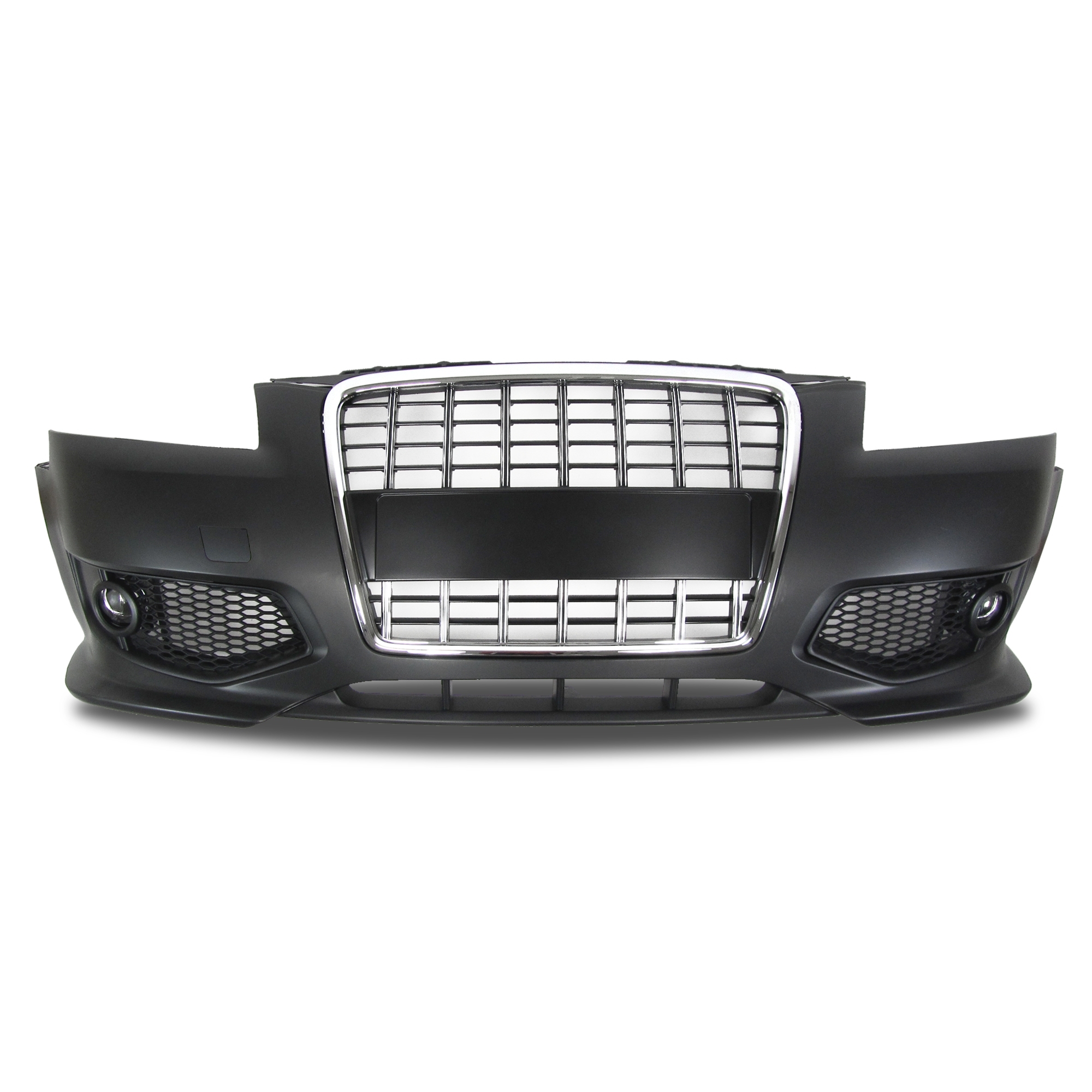 Audi Front bumper in sports design incl. Grille with fog light covers suitable for Audi A3 8P year 2005 - 2008
