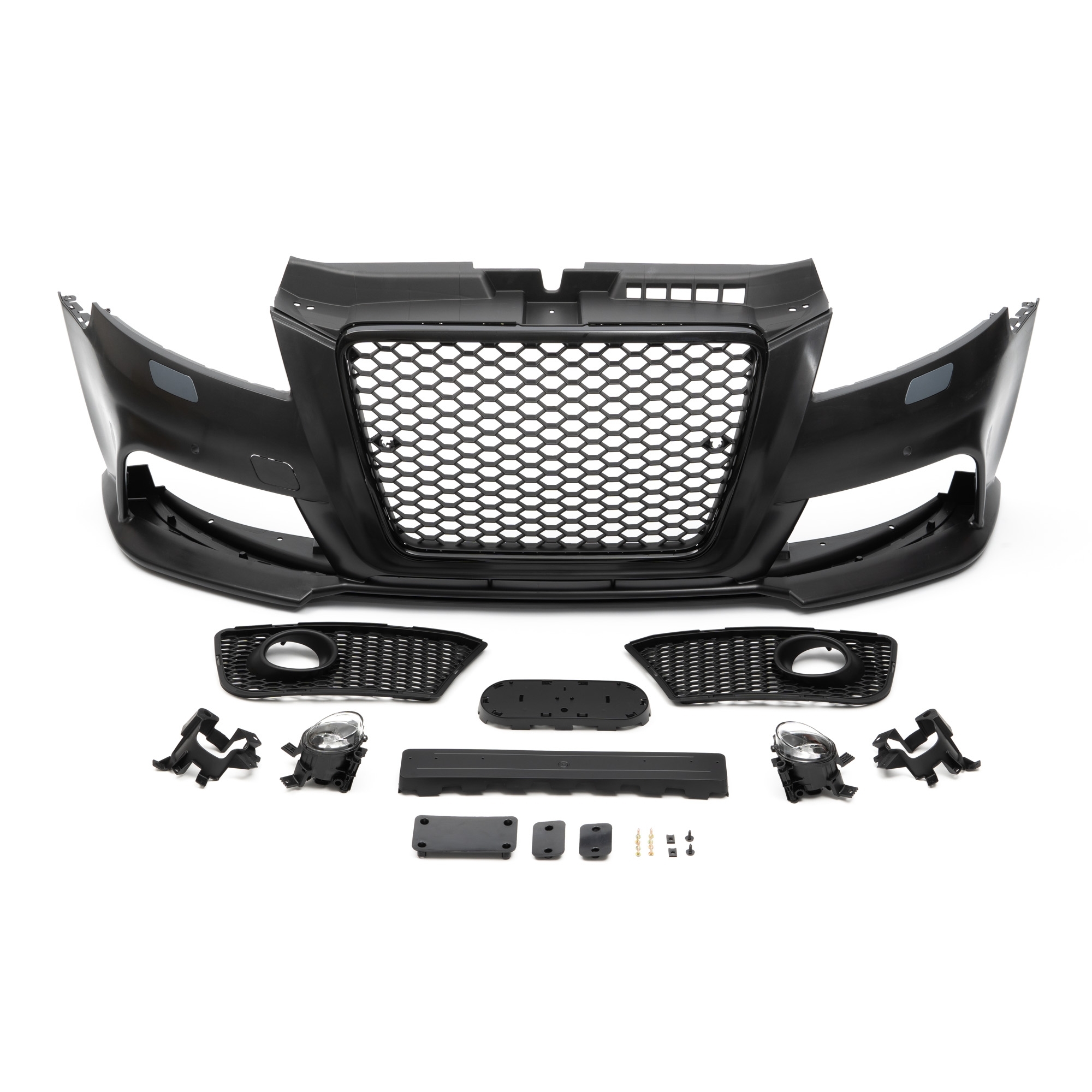 Audi Front bumper in sports design incl. honeycomb grille and fog lights