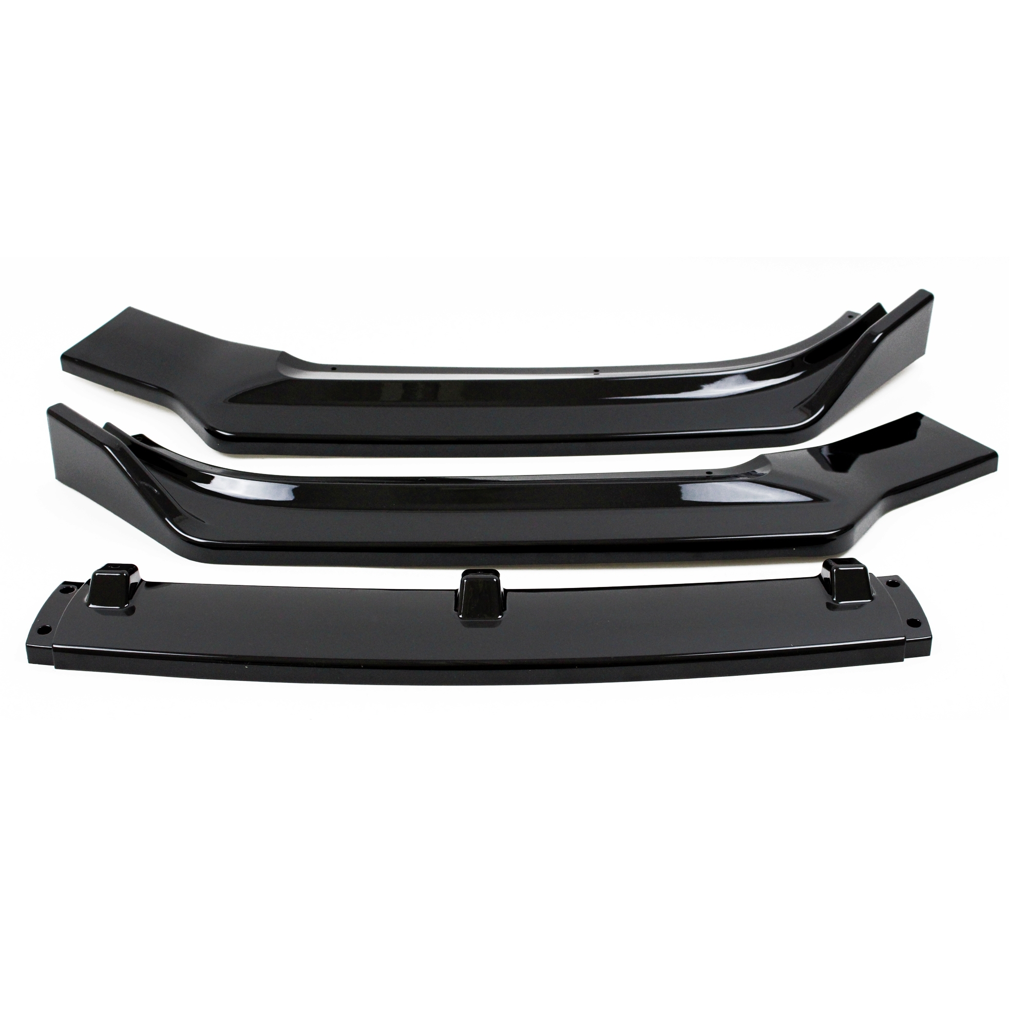 Frontspoiler Frontspoilerlippe Frontflap Spoiler Splitter schwarz glänzend  +ABE+ für Audi A4 B9 (Typ 8W) 15