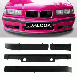 For BMW 3 Series E36 M3 Front Bumper Moldings Panels Trims Impact Rubber Strips suitable for BMW E36, 3 Series,  Sedan/ Touring with M3 / M-Packet Frontbumper