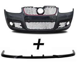 Front bumper with spoiler VW Golf 5, sport design with honeycomb grill suitable for Golf 5 (1K1) year: 2003-2008