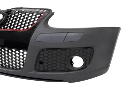 Pare-choc avant look GTI avec grille de nid d'abeille approprié pour VW Golf 5