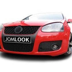 Front Grill with, honey comb mesh, black with red frame line suitable for VW Golf 5