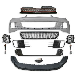 Frontstoßstange im Sport-Design mit Nebelscheinwerfern und Kühlergrill passend für VW Golf 6