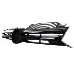 calandre de radiateur avec emplacement  de Sigle - Noir Brillant - Qualité Allemande approprié pour VW Golf 6 (2008-2012)Type 1KSedan/ Station Wagon / convertible