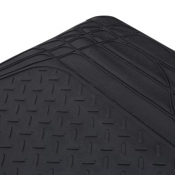 Kofferraummatte Gummimatte Antirutschmatte Universal,121 x 81 cm, schwarz, PVC, Individuell Zuschneidbar,