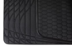 Universal Rear Trunk Boot Liner Cargo Mat Floor Tray, 108 x 140 cm, black