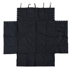 Pet Dog Car Rear Back Seat Cover Waterproof Mat Pad Blanket Trunk Cushion Protec incl. bumper protection, black