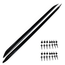Side skirt extensions, black matt suitable for BMW 3 Series, G20, G21 2018-2023
