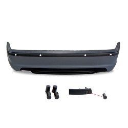 Rear bumper in sports design suitable for BMW 3er E46 4-doors year 5.1998 - 2005