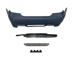 JOM rear bumper sports look , BMW E60 Bj. 03-10, left and right exhaust cuts,suitable for 24mm PDC, Sport Look suitable for BMW E60 Year 03-10