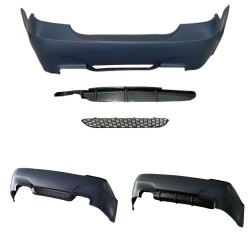 JOM rear bumper sports look , BMW E60 Bj. 03-10, left and right exhaust cuts,suitable for 24mm PDC, Sport Look suitable for BMW E60 Year 03-10