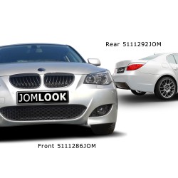 Rear bumper in sports design with PDC markings for 30mm wholes suitable for BMW 5er E60 year 2003 - 2010