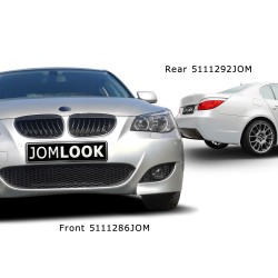 Rear bumper in sports design with PDC markings for 30mm wholes suitable for BMW 5er E60 year 2003 - 2010