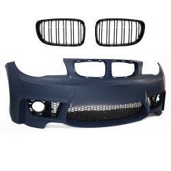 Front bumper in sports design suitable for BMW 1er E81, E82, E87 and E88 year 2004 - 2011