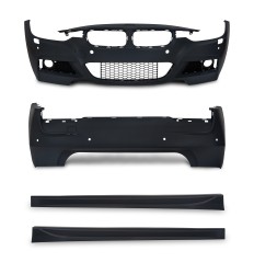 Body Kit in sports design incl. side skrits with PDC holes and HCS suitable for BMW 3er F30 Limousine year 10.2011 -