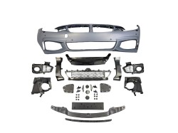 Stoßstangen Kit im Sport-Design inkl. Seitenschweller mit PDC-Bohrungen und SRA passend für BMW 4er F36 Grand Coupé ab Baujahr 2014-