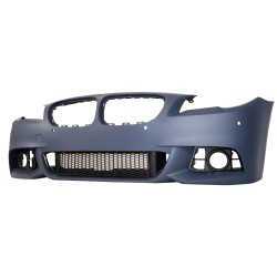 Frontbumper in sports design with HCS and PDC holes suitable for BMW  5 series F10 LCI  & F11 LCI 2013 - 2017