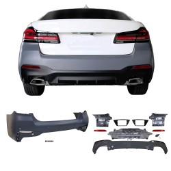 Sport Stoßstangen Kit Bodykit  G30 LCI 2020 - Front und Heck  inkl. Seitenschweller mit PDC/ ACC passend für BMW 5er G30 LCI 2020-