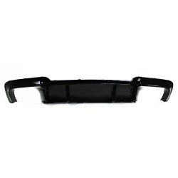 Heckdiffusor Heckschürzeneinsatz Schwarz Glanz Performance Endrohr beidseitig passend für 5er F10/F11 passend für BMW 5er F10 / F11, Bj.: 2010 - 2017 Limousine Touring