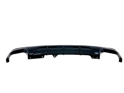 Heckansatz Diffusor Heckdiffusor Heckschürzeneinsatz im Sport Look für 5er F10 F11 passend für BMW 5er F10 / F11, Bj.: 2010 - 2017 Limousine Touring