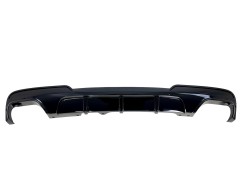 Heckansatz Diffusor Heckdiffusor Heckschürzeneinsatz im Sport Look für 5er F10 F11 passend für BMW 5er F10 / F11, Bj.: 2010 - 2017 Limousine Touring