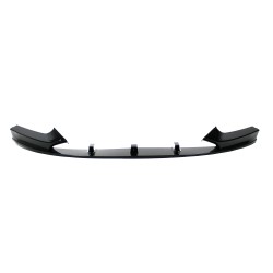 Front Spoiler Ansatz Lippe Stossstange Performance Look+ABE+ passend für F22 schwarz glänzend  2-teilig passend für BMW 2er F22 / F23, 2013-2020