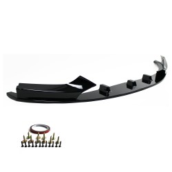 Front spoiler lip black glossy, 2 pcs. suitable for BMW 2 Series /  F22 / F23, 2013-2020