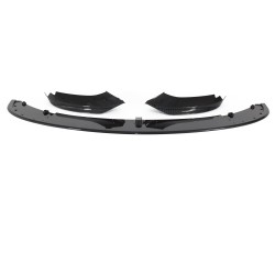 Front spoiler lip black glossy, 3 pcs suitable for BMW 4 Series F32/ F33/ F36, 2013-2021