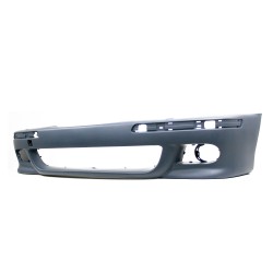 Front bumper incl. trims, grill and fog light frames, with PDC holes and HCS suitable for BMW 5 series E39, 1996 - 2003