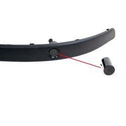Front bumper incl. trims, grill and fog light frames, with PDC holes and HCS suitable for BMW 5 series E39, 1996 - 2003