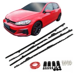 StoÃstangen Kit im Sport-Design inkl. Seitenschweller  und Nebelscheinwerfer mit PDC und SRA Bohrungen passend fÃ¼r Golf 7 in Facelift Optik passend fÃ¼r VW Golf 7, Bj. 08/12-2017 Facelift Optik GTI