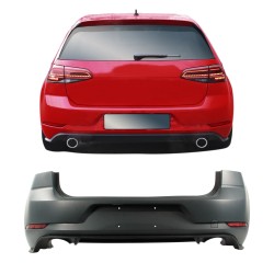 Stoßstangen Kit im Sport-Design inkl. Seitenschweller  und Nebelscheinwerfer mit PDC und SRA Bohrungen passend für Golf 7 in Facelift Optik passend für VW Golf 7, Bj. 08/12-2017 Facelift Optik GTI