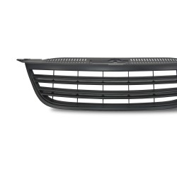 Kühlergrill ohne Emblem, schwarz mit Doppelrippen passend für VW Tiguan Baujahr 2007 - 2011