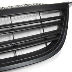 Front Grill bagdeless, black with double ribs suitable for VW Tiguan year 2007 - 2011