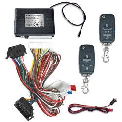 Radio-remote control for central locking system, KeylessOpen-S, fitting to VW Golf 3/ Cabrio 94-98, Golf 4 Cabrio, Passat 92-96, Polo 6N 95-01, Vento, with foldable key