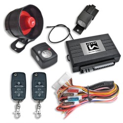 Alarm Security System, universal, with folding keys and siren