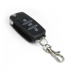 Handsender mit 3 Knopf Funktion, Klappschlüssel mit Platz für Transponder, schwarz passend für passend zu 7105 und 7104-2