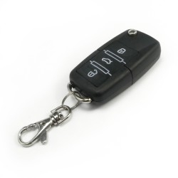 Handsender mit 3 Knopf Funktion, Klappschlüssel mit Platz für Transponder, schwarz passend für passend zu 7105 und 7104-2