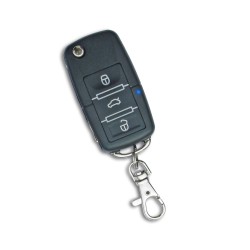 Handsender mit 3 Knopf Funktion, Klappschlüssel mit Platz für Transponder, schwarz passend für passend zu 7105 und 7104-2