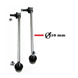 Koppelstangenset Stabi  10 mm passend für Golf 5, 6 ,7 , A3,Tiguan,Touran,Sharan,Passat passend für  Audi A3 8P/ 8V, TT 8J/ Seat Altea/ XL 5P, Leon 1P/ 5F, Toledo 5P/ Skoda Oktavia 1Z, Superb 3T, Yeti 5L/ VW Beetle 5C, Passat 3C, Eos 1F, Golf 5, 6, 7, Jet
