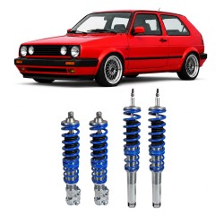 BlueLine Gewindefahrwerk passend für VW Golf 2  Baujahr 08.1983-11.1991 (19E), außer Modelle mit Allradantrieb
