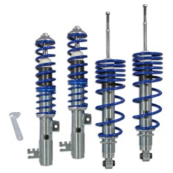 Suspension combiné fileté BlueLine Réglables - Amortisseurs filetés - Tuning Kit Complet - Qualité Allemande approprié pour Compatible av. Vectra B Incl. Caravan, Tuning Kit Complet - Qualité Allemande