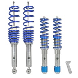 Suspension combiné fileté BlueLine Réglables - Amortisseurs filetés - Tuning Kit Complet - Qualité Allemande approprié pour Compatible av. E39 520i/ 523i/ 525i/ 528i/ 530i/ 520D/ 525D/ TD/ TDS/ 530D, 95-03, Tuning Kit Complet - Qualité Allemande