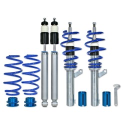 BlueLine Coilover Kit suitable for Audi A3 (8P) 1.4TFSi, 1.6, 1.8TFSi, 2.0, 2.0T / DSG and 1.9TDi, except vehicles with four-wheel drive