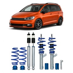 Kit Combiné Fileté Blueline approprié pour VW Touran I (1T) 2003-2015, 1.2 TSI, 1.6