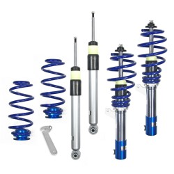 Suspension combiné fileté BlueLine Réglables - Amortisseurs filetés - Tuning Kit Complet - Qualité Allemande approprié pour Compatible av. Golf 6 Plus/ Variant 1,6TDi/ 1.9TDi DSG/ 2.0TDi/ DSG Ø 50/55 mm!! Sans Quattro, Tuning Kit Complet - Qualité Alleman