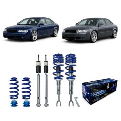 BlueLine Gewindefahrwerk passend für Audi A4 B6 und B7 (8e) 1.6, 1.8T, 2.0, 2.0 FSI, 2.4, 3.0, 1.9TDI, 2.5TDI, außer Fahrzeuge mit Niveauregulierung, Allradantrieb oder Sport-Paket
